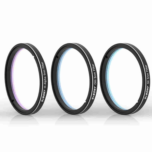 Set de Filtres SHO 5nm 2" SII H-Alpha OIII pour Imagerie Ciel Profond - SVBONY