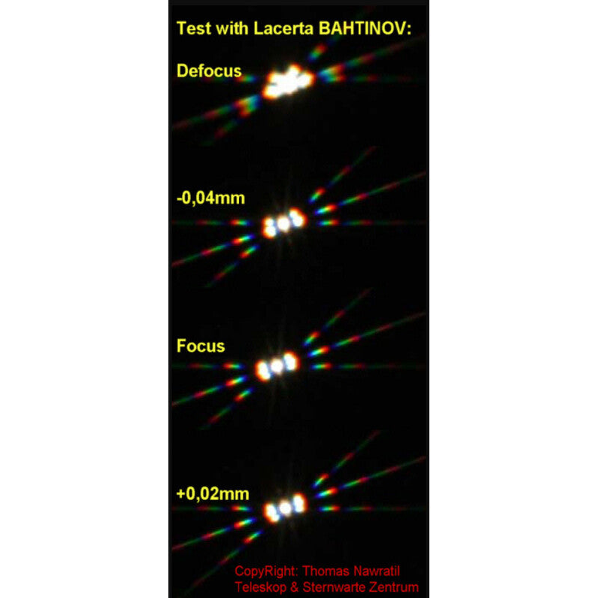 Masque de Bahtinov 344-438 mm pour mise au point en astrophotographie - Lacerta