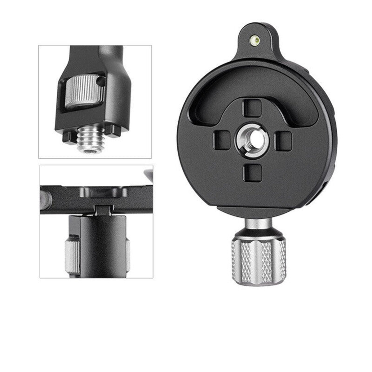 Pince de serrage rapide DM-47 Arca-Swiss en aluminium noir - Leofoto