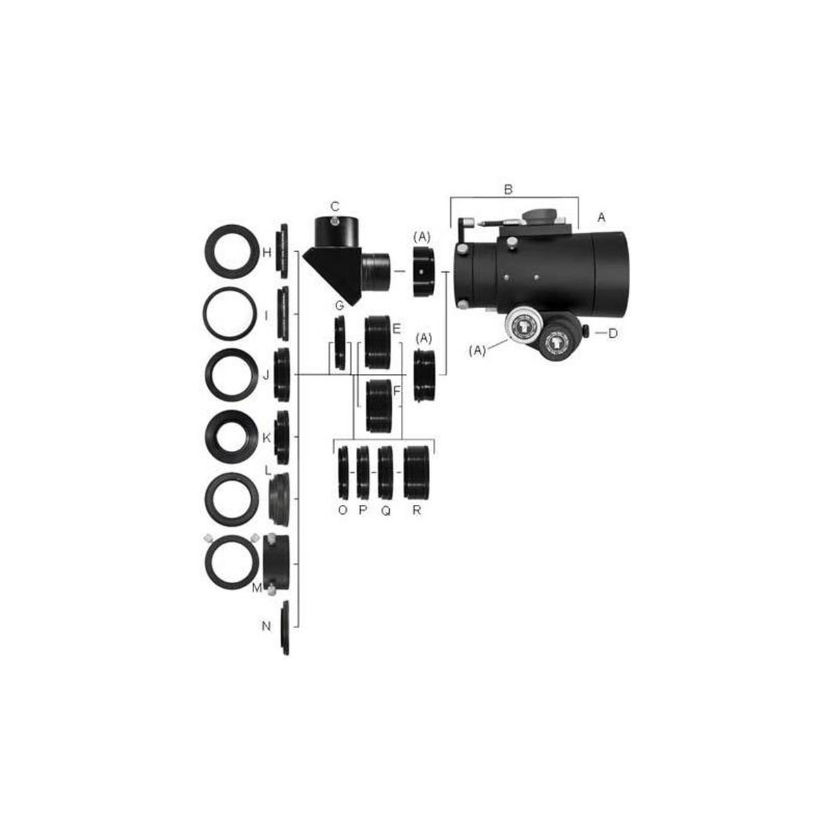 Bague d’extension Imaging System 9,5 mm pour porte-oculaire 60,96 mm - TeleVue