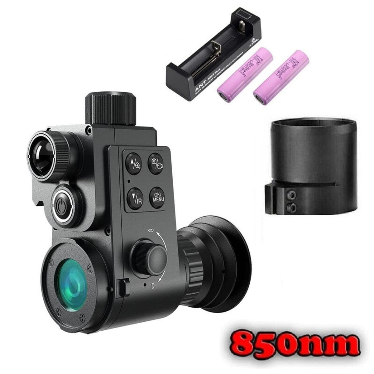 Monoculaire de vision nocturne HT-88 German Edition 16 mm, IR 850 nm, adaptateur 48 mm – Sytong
