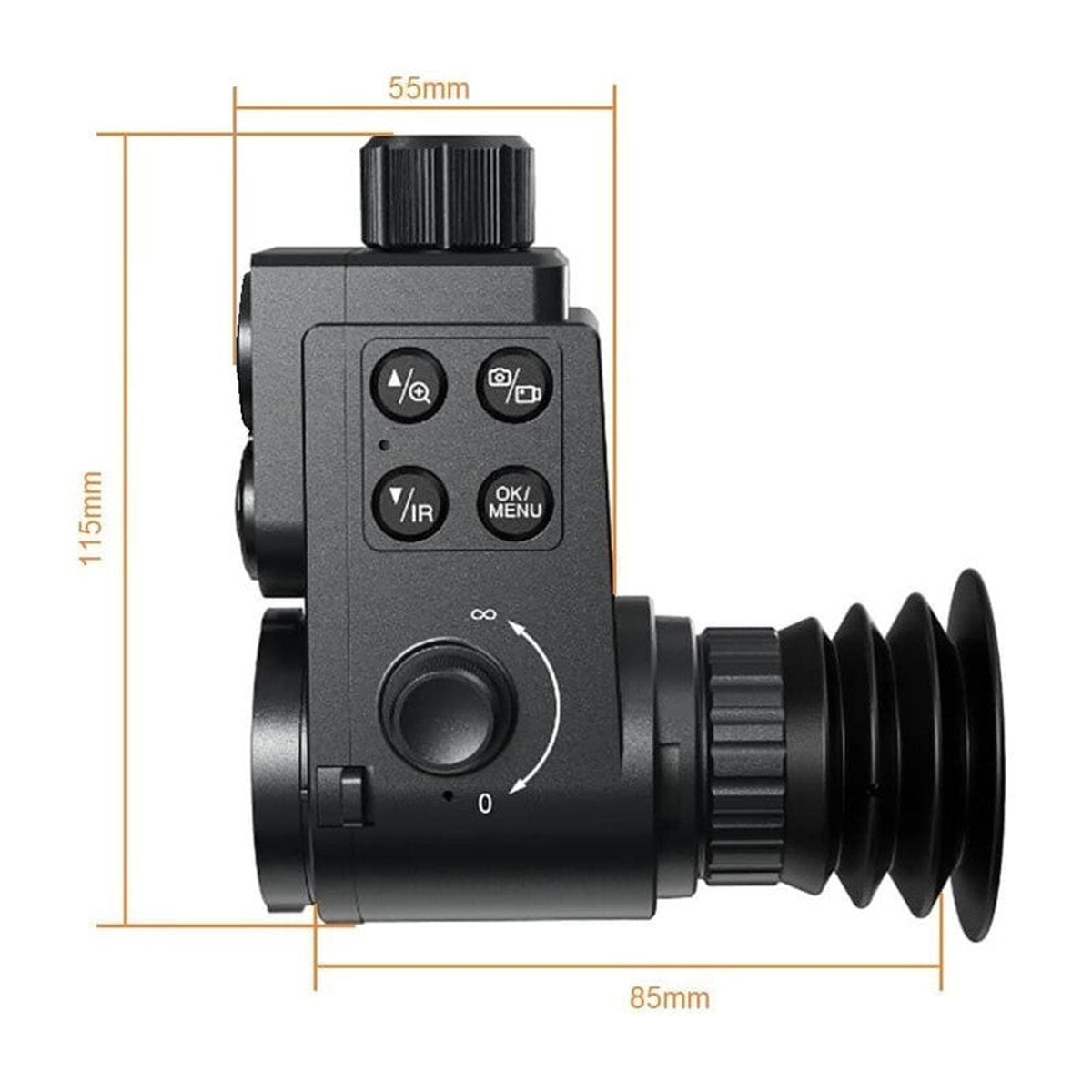 Monoculaire de vision nocturne numérique HT-880 German Edition 16 mm avec adaptateur 45 mm - Sytong