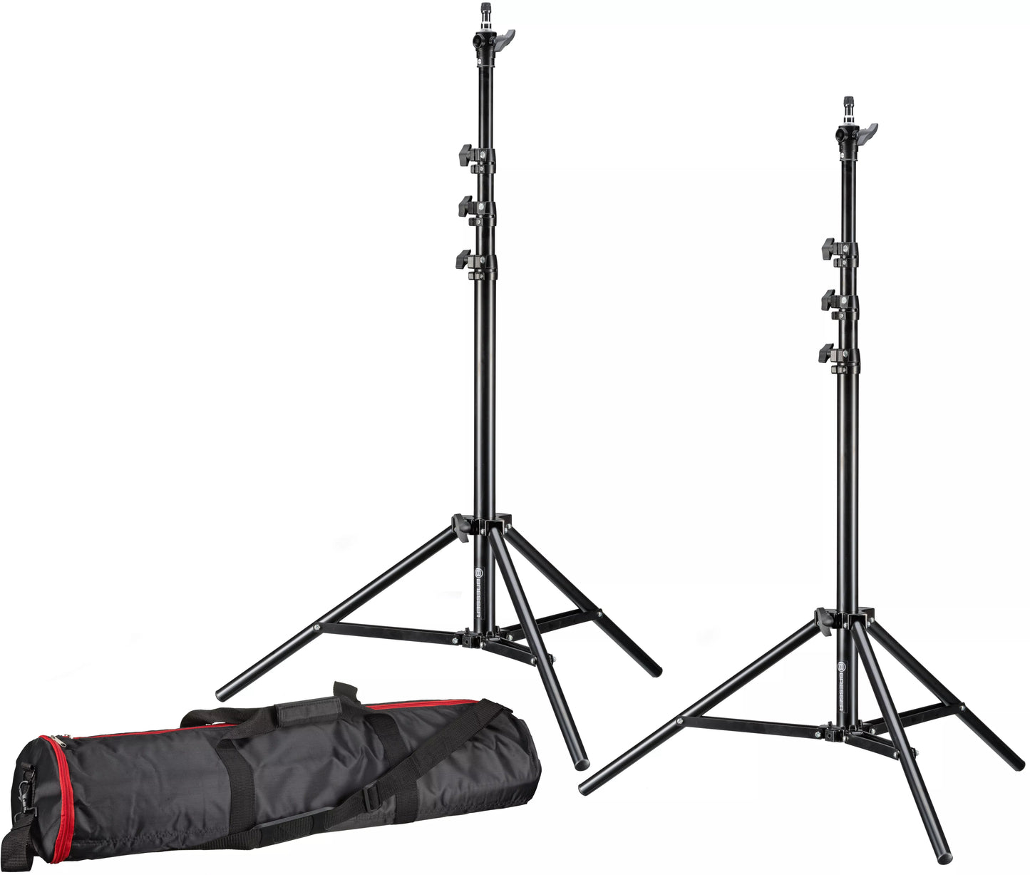 Système de fond photo BR-TP240, 240 cm, rouleau noir 1,35 × 11 m Bresser