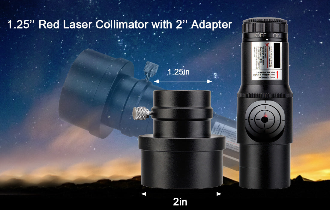 Collimador Laser Vermelho SVBONY SV121 1.25'' para Telescópios Newtonianos e SCT