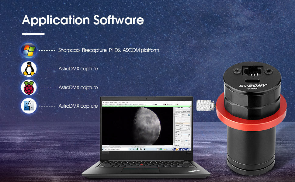 SVBony Camera Guide with 1.25" CMOS Sensor for Astrophotography - SVBONY