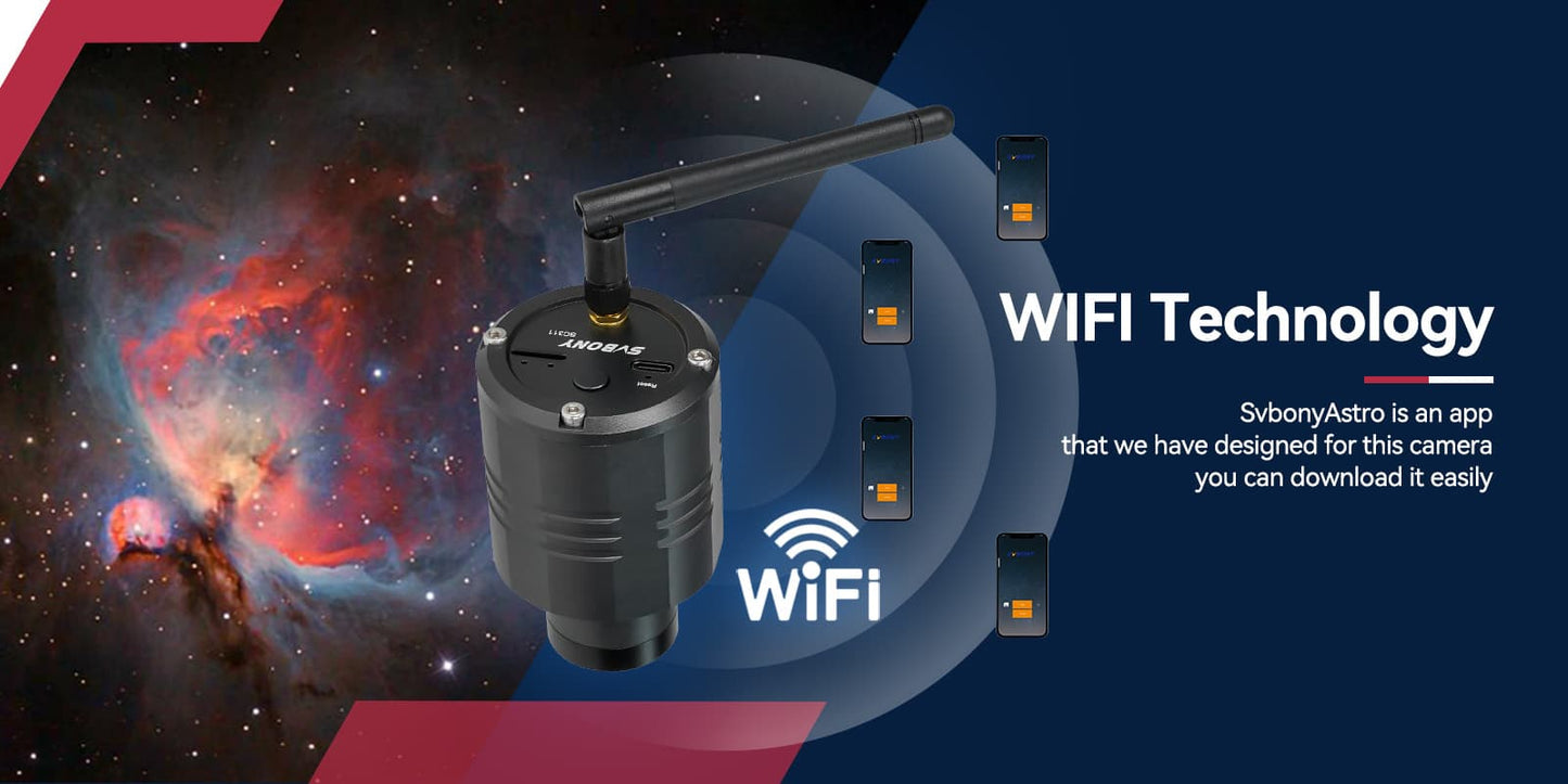Camera voor Astronomie WiFi SC311 IMX662 voor Planetair Astrophotografie en EAA - SVBONY