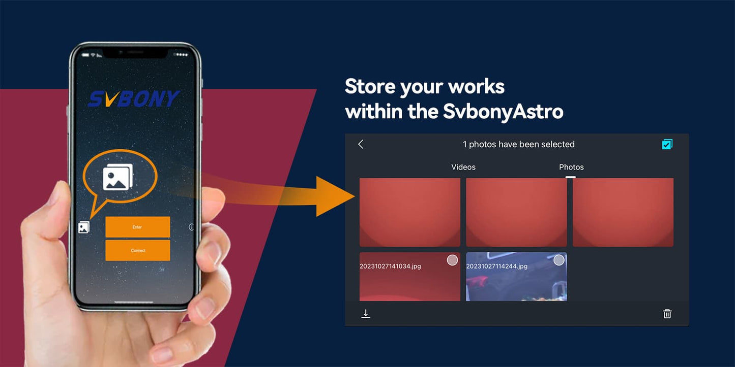 SVBONY Camera d'Astronomie WiFi SC311 IMX662 für Planeten-Astrophotographie und EAA - SVBONY