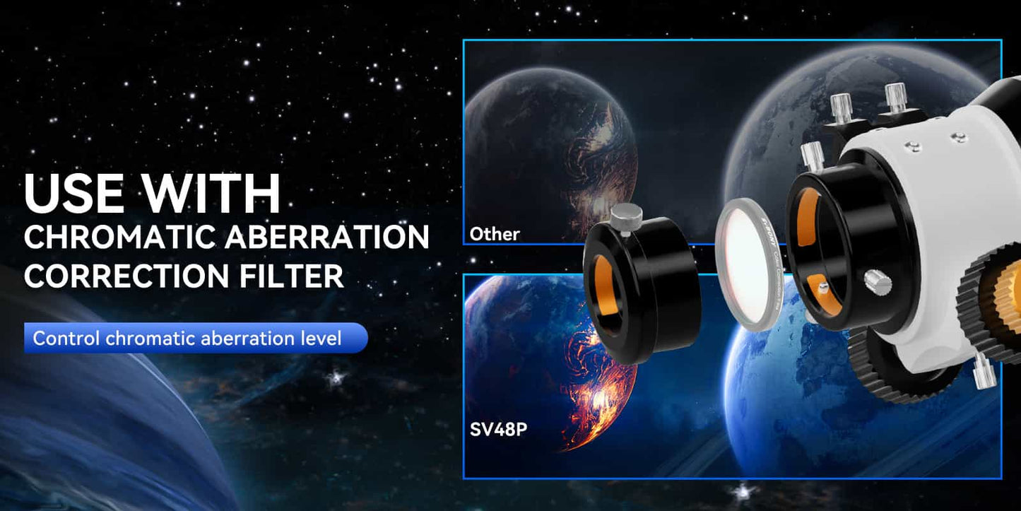 Refraktor Teleskop 102mm med dobbelt hastighed fokuser