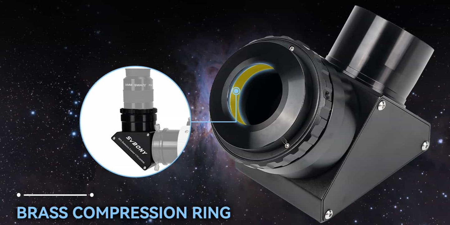 SVBONY SV223 - Diagonale Spiegel van 90 Graden met Dielectrische Coating