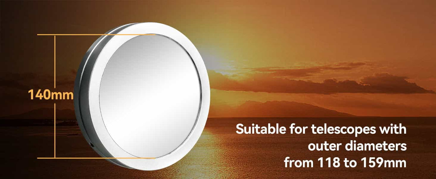 Sonnenschutzfilter 140mm SV229 mit Metallkappe - Svbony