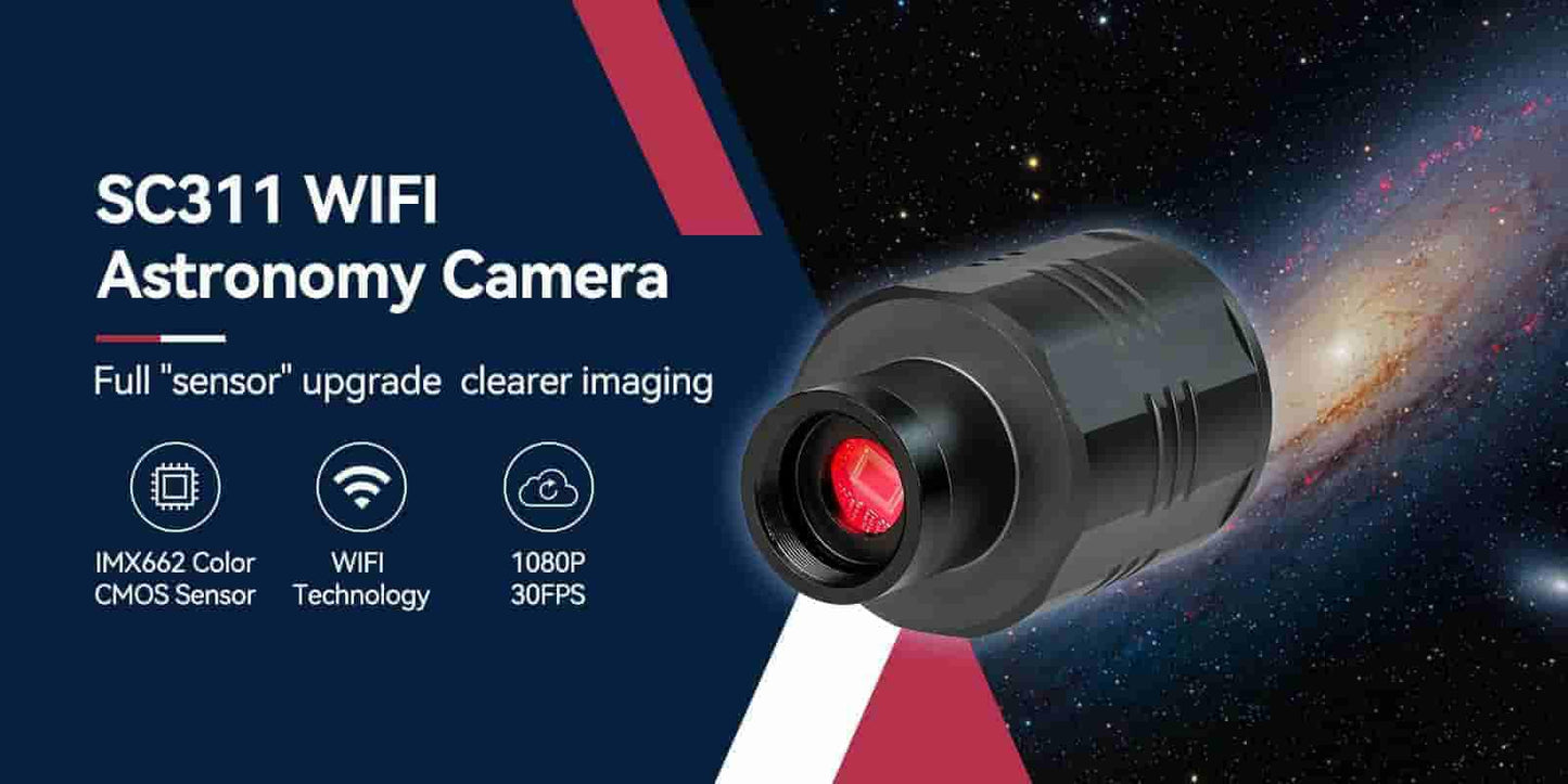 SVBONY Camera d'Astronomie WiFi SC311 IMX662 für Planeten-Astrophotographie und EAA - SVBONY
