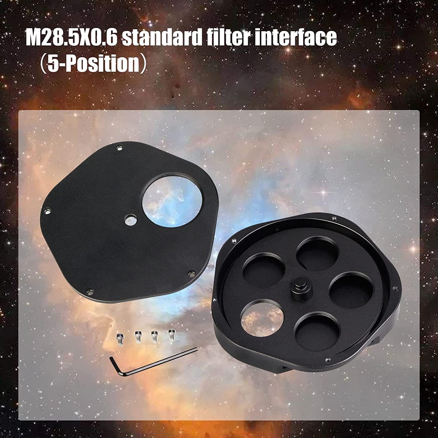 SVBONY SV133 - Szűrőkerék távcsőhöz, 1.25 hüvelyk, 5 pozíció