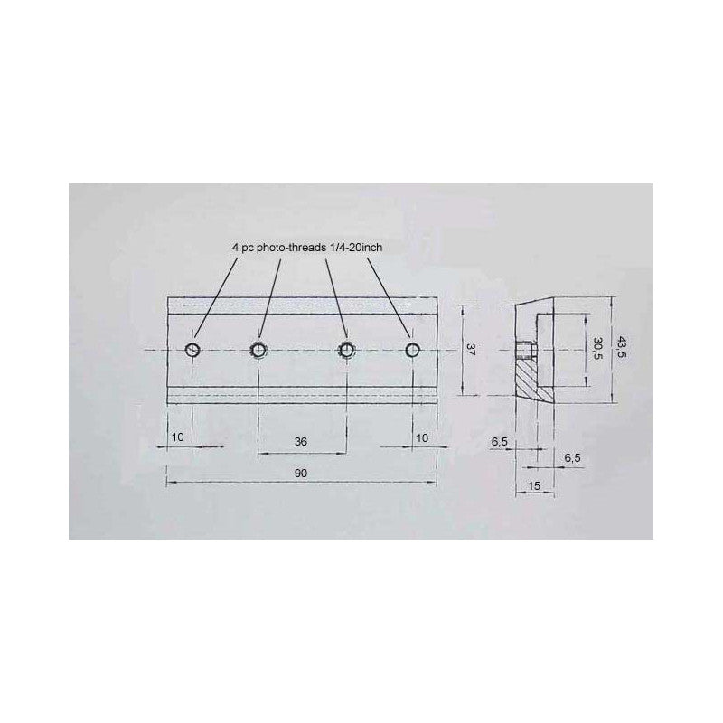 Rail queue d’aronde Vixen Deluxe 90 mm - APM