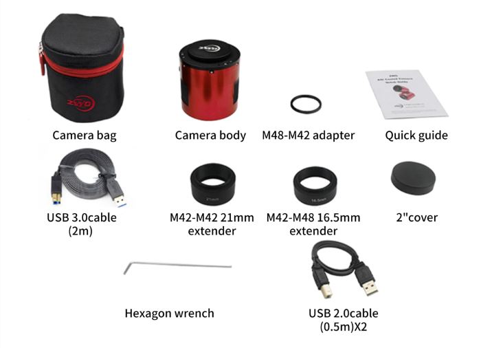 Külmutatud monokroomne kaamera ASI2600MM-P - ZWO