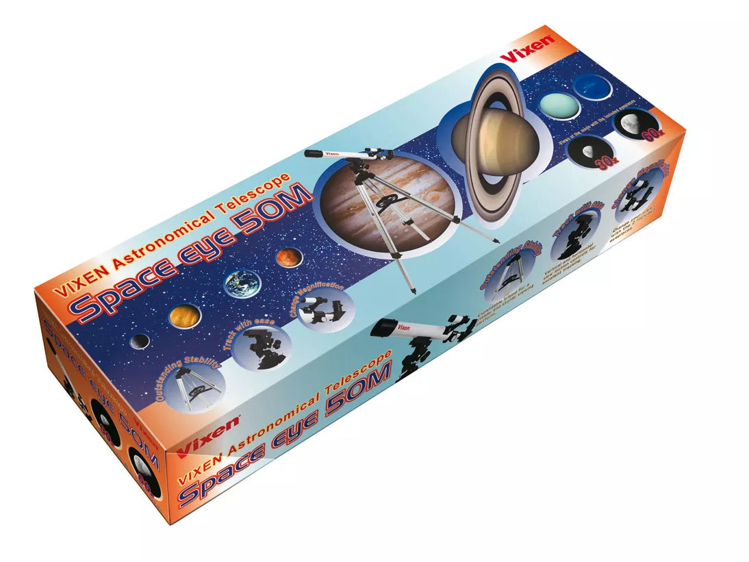 Telescoop Vixen Space Eye 50/600 AZ1 - Perfect voor Beginners in de Astronomie