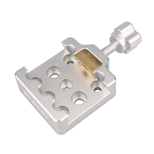 SVBONY Silver Dovetail Clamp i Aluminium med Mässingsskruv för Teleskop och Kamera - Kapacitet 10 kg