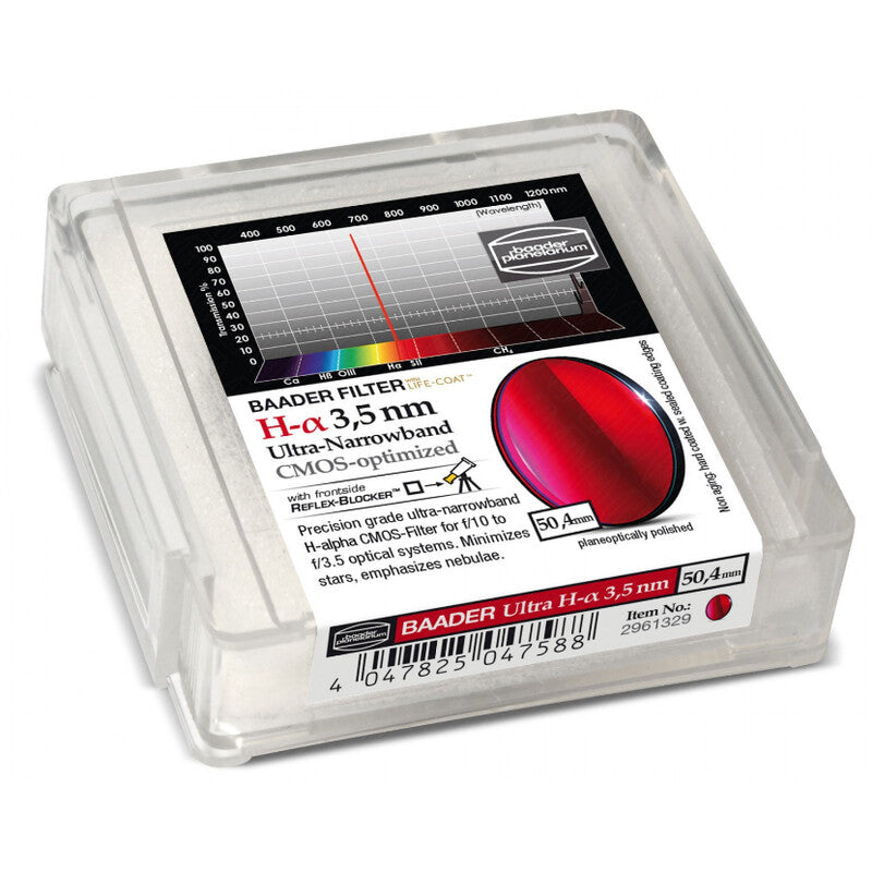 Filtre H-alpha Ultra-Narrowband 50,4mm pour l'astrophotographie - Baader