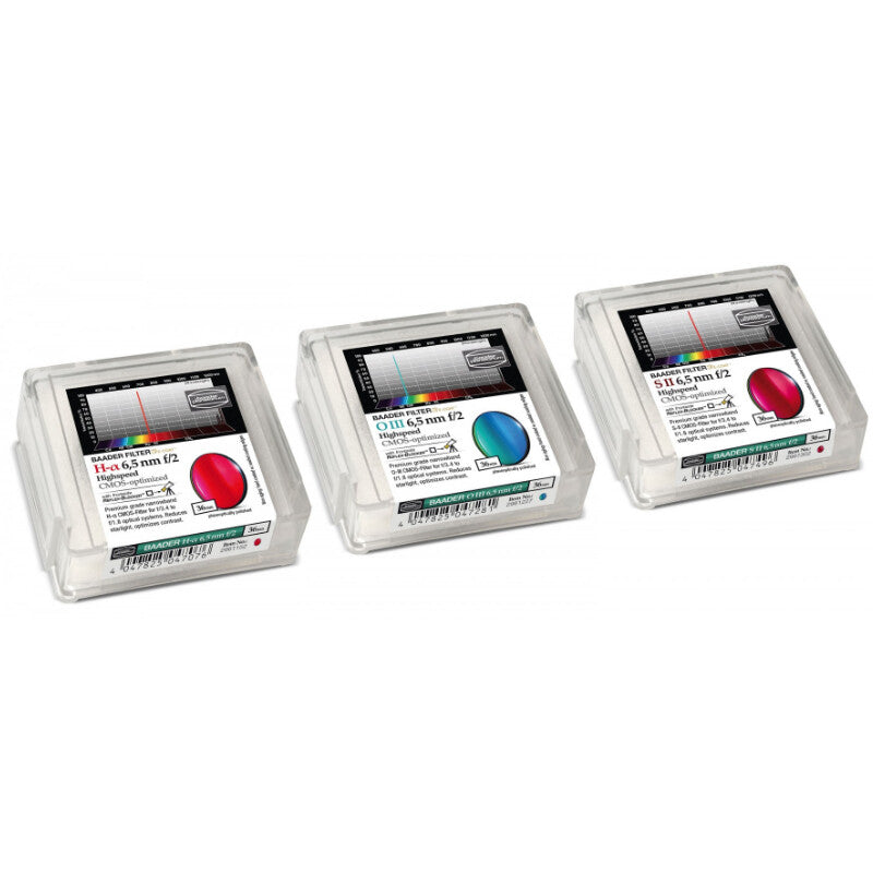 Set de Filtres H-alpha/OIII/SII 36mm f/2 Highspeed pour CMOS - Baader