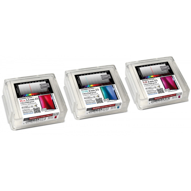Filtre H-alpha/OIII/SII 50x50mm Ultra-Haute Vitesse f/3 pour CMOS - Série f/3 Ultra-Highspeed