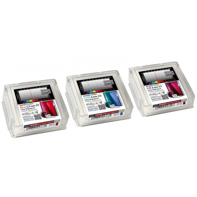 Filtre H-alpha/OIII/SII Ultra-Rapide f/3 65x65mm pour CMOS – f/3 Ultra-Highspeed
