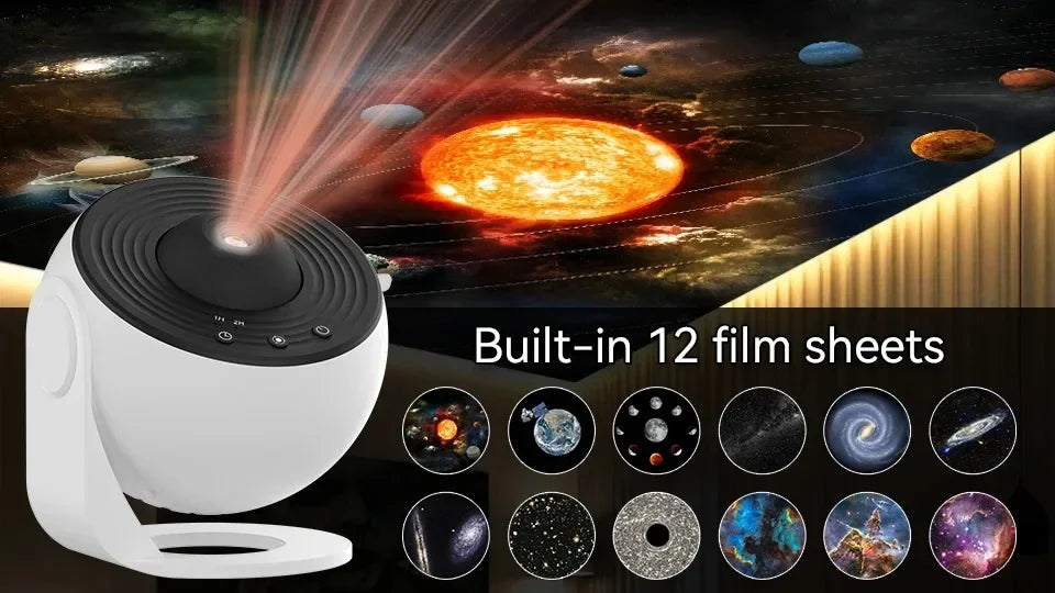 Projecteur Planétarium 13 en 1 avec Disques de Films et HD Rotatif