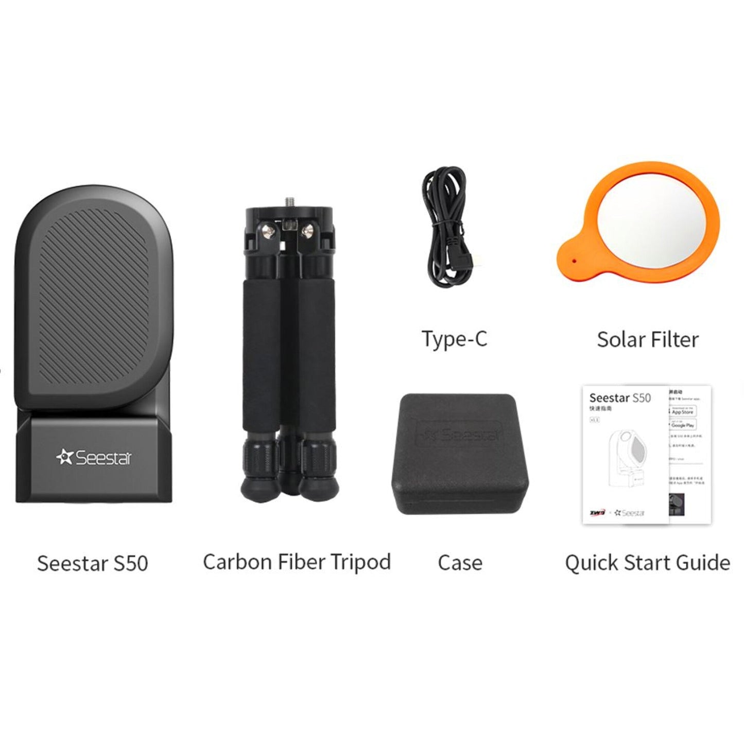 All-in-One Telescope Seestar S50 til astronomi - ZWO