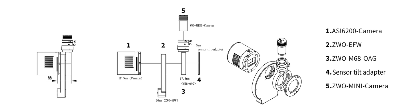 ZWO ASI2400MC-P Color Cooled Camera - ZWO
