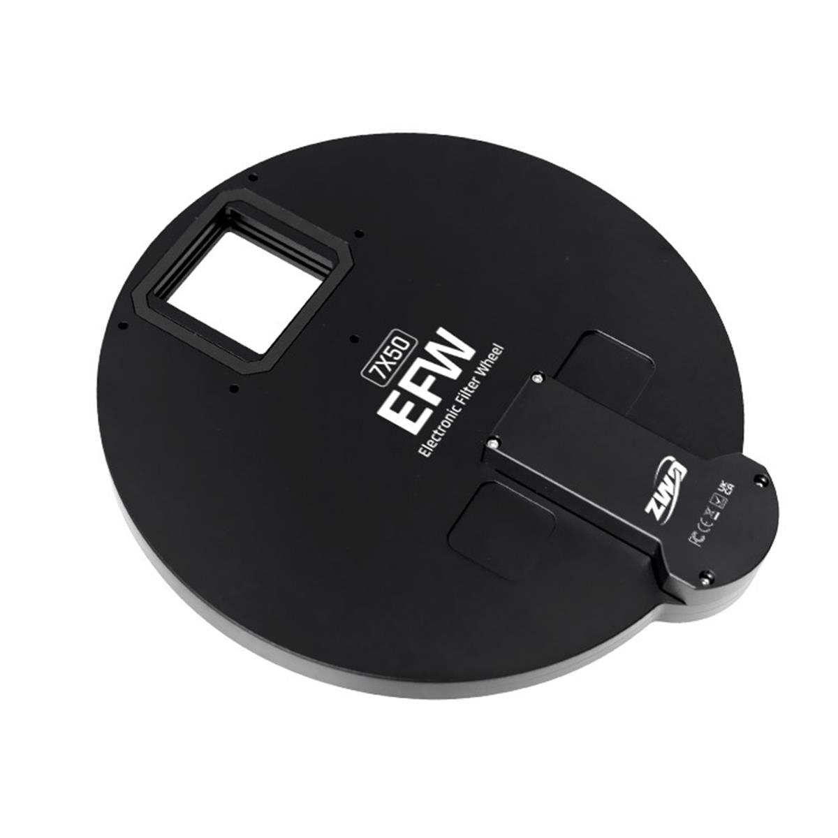 Roda de filtros EFW ZWO 7 posições 7x50mm quadrados - ZWO