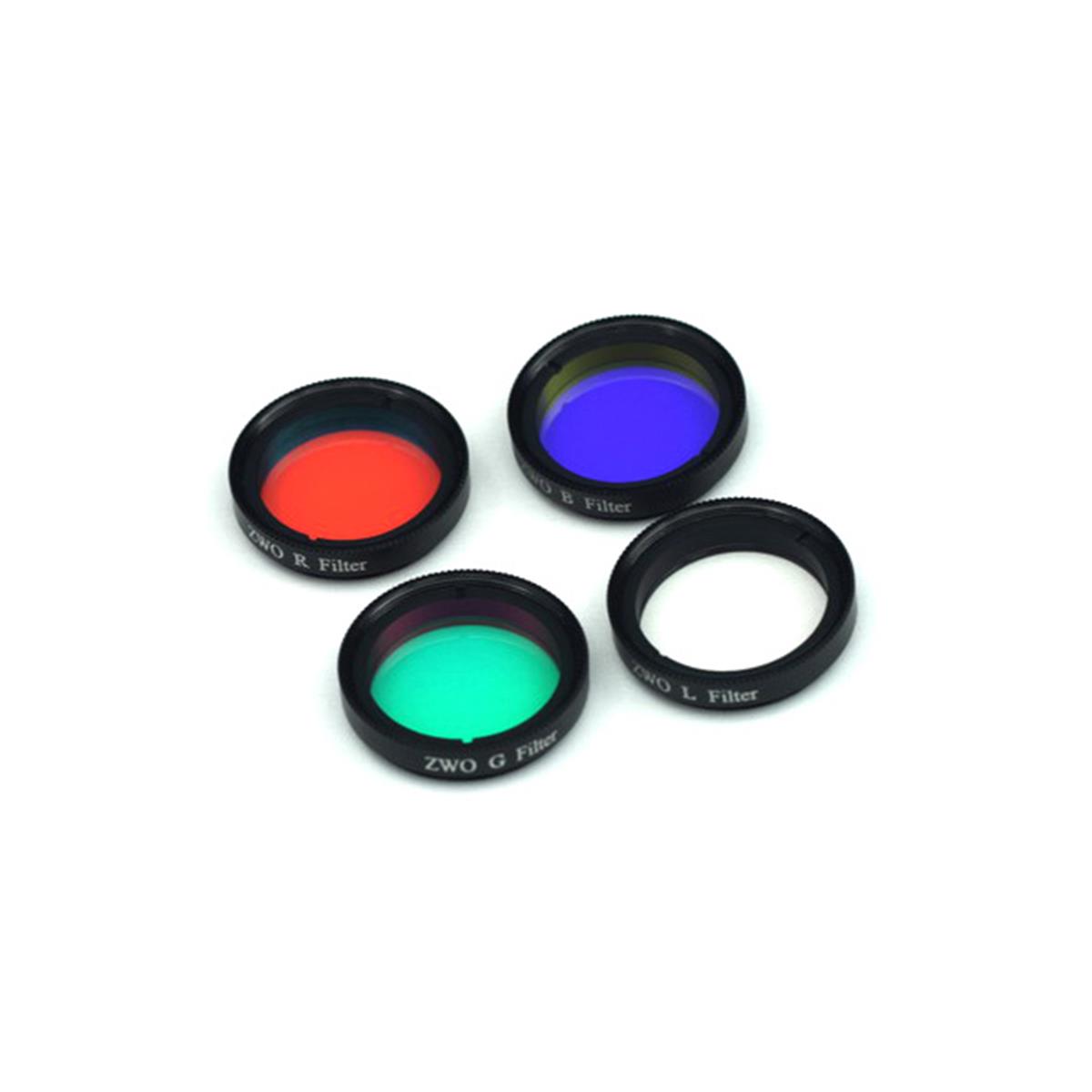 Set av 4 LRGB 36mm cirkulära filter utan montering - ZWO