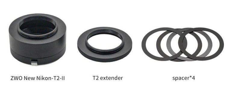 Adaptateur ZWO ASI T2 vers objectif Nikon (version II) - ZWO