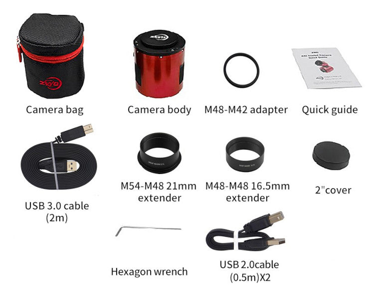 ZWO ASI2400MC-P Color Cooled Camera - ZWO