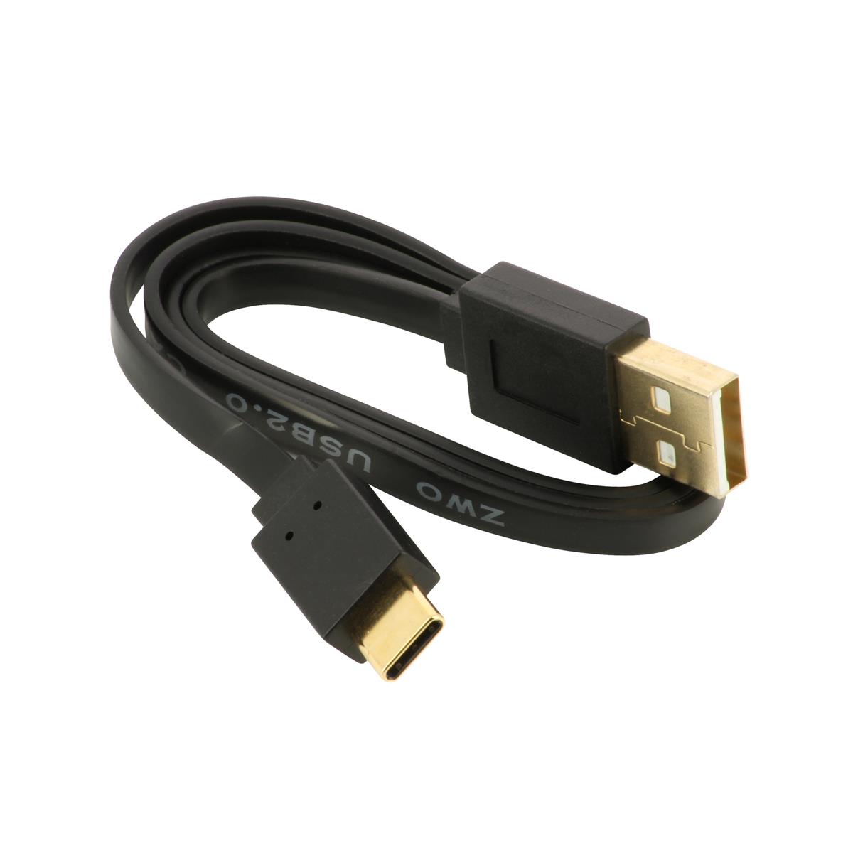 USB 2.0 Type-C to Type A Flat Cable 50 cm - ZWO