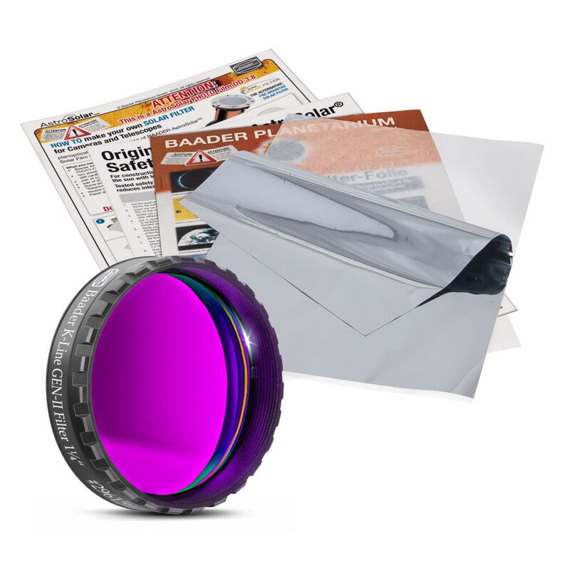 Filtre Solaire K-Line 1,25” avec Film AstroSolar 3,8 – Baader