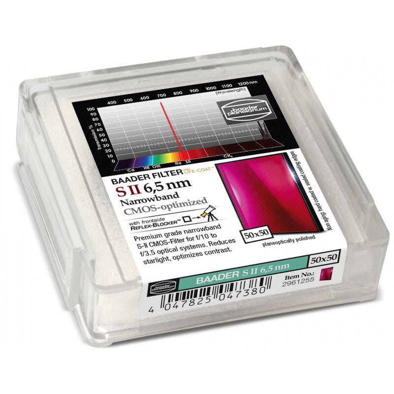 Filtre SII 50x50mm Narrowband pour Capteurs CMOS - Baader