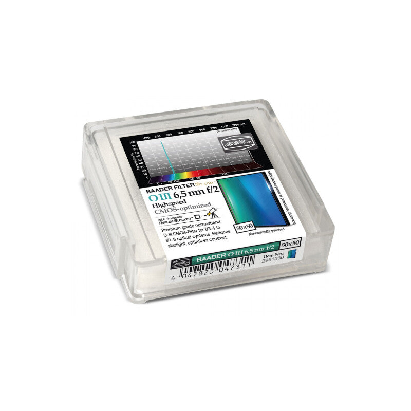 Filtre OIII f/2 Highspeed 50x50mm pour Nébuleuses – CMOS