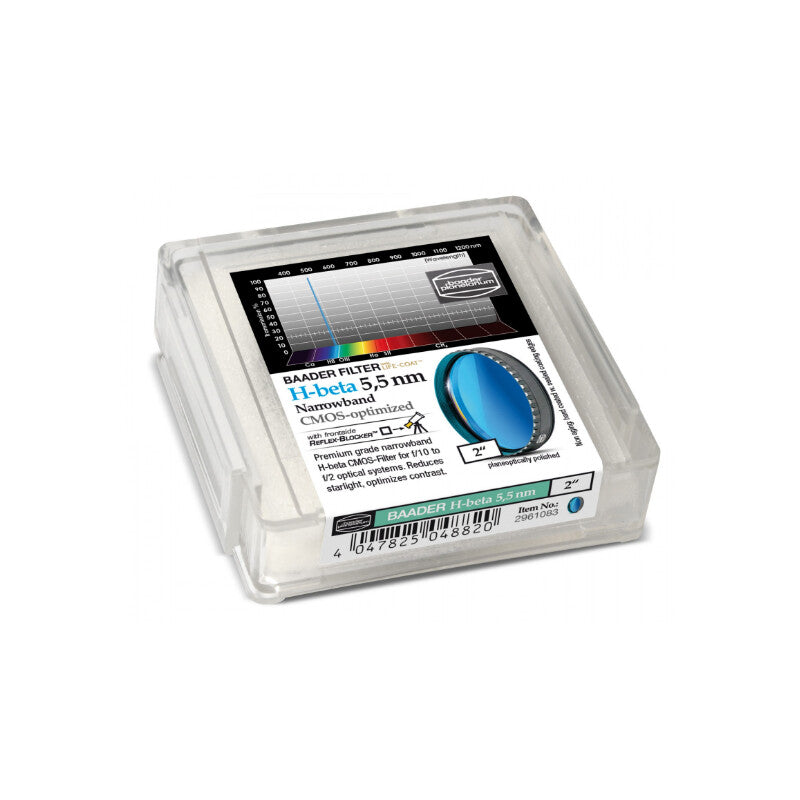 Filtre H-Beta 486,1 nm à Bande Étroit 2” pour CMOS – Baader