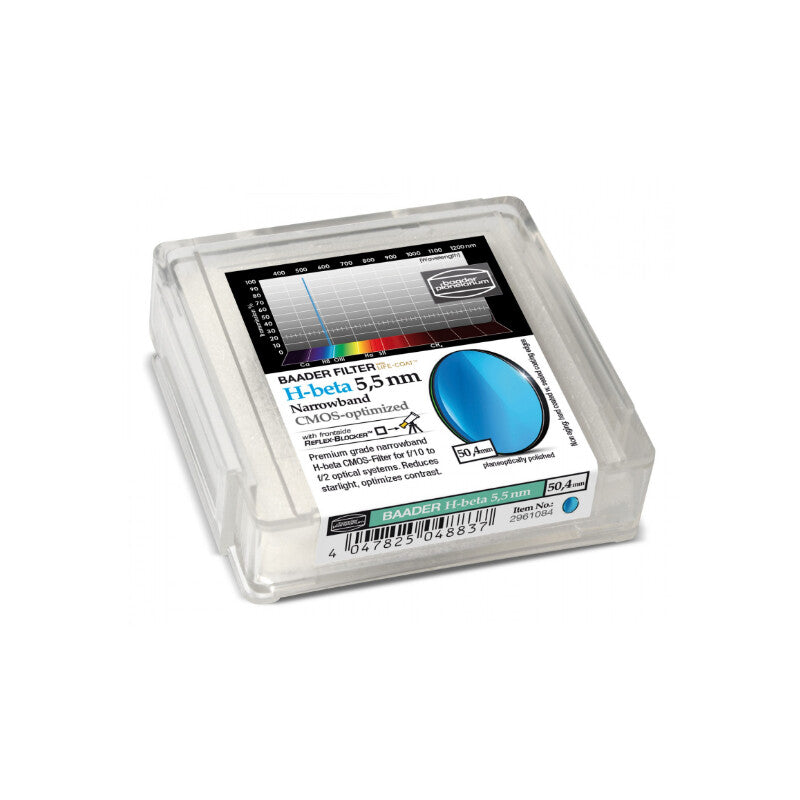Filtre H-Beta Narrowband 50,4 mm pour capteurs CMOS - Baader