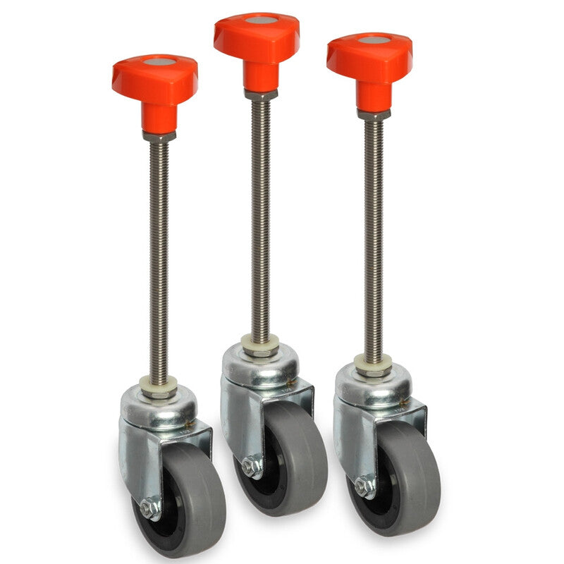 Lot de 3 roulettes 60 mm pour trépied colonne S130 - euro EMC