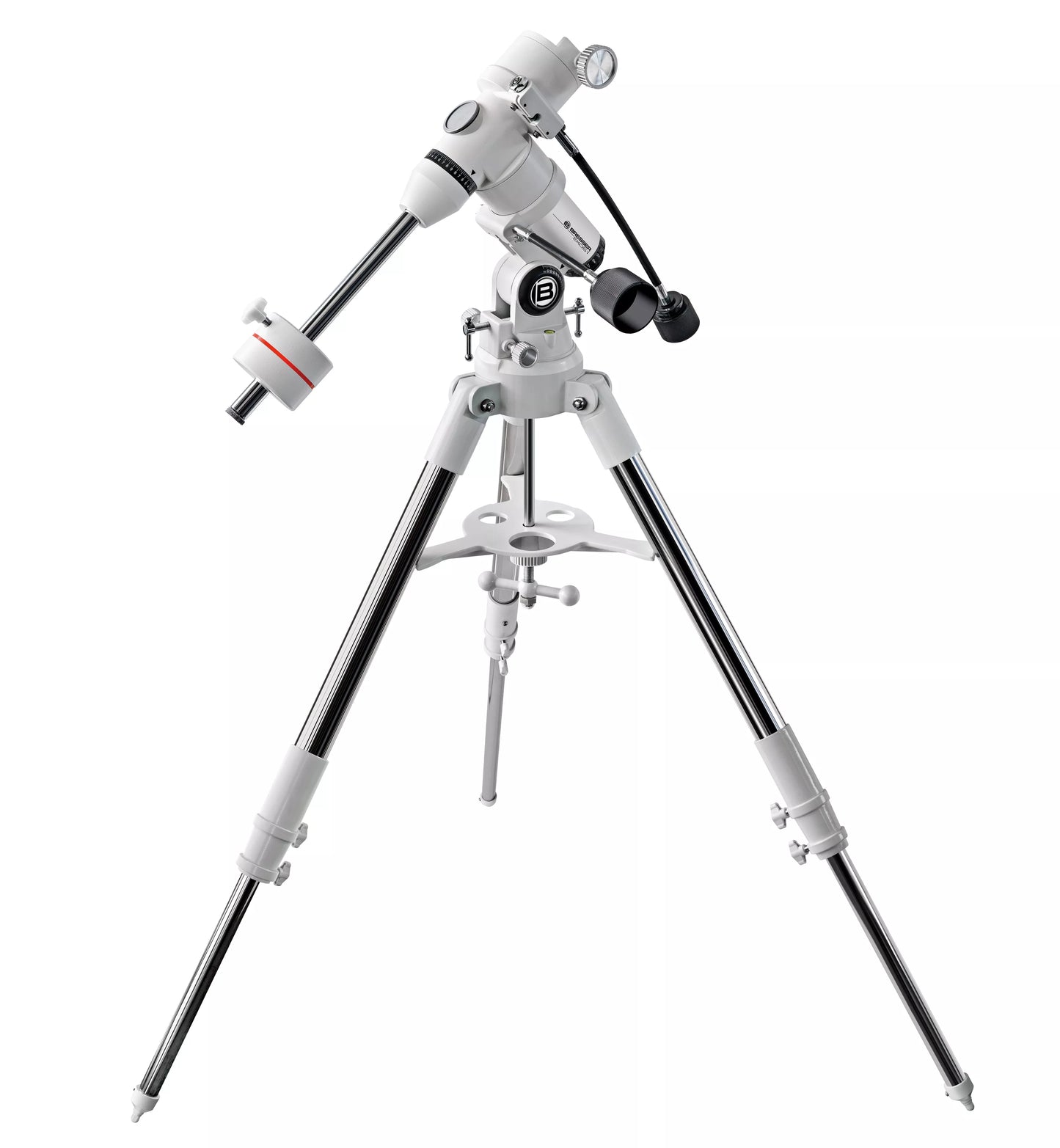 Monture équatoriale EXOS-1/EQ-4 pour télescopes Messier – trépied acier, 7 kg max – pour l'astronomie – BRESSER