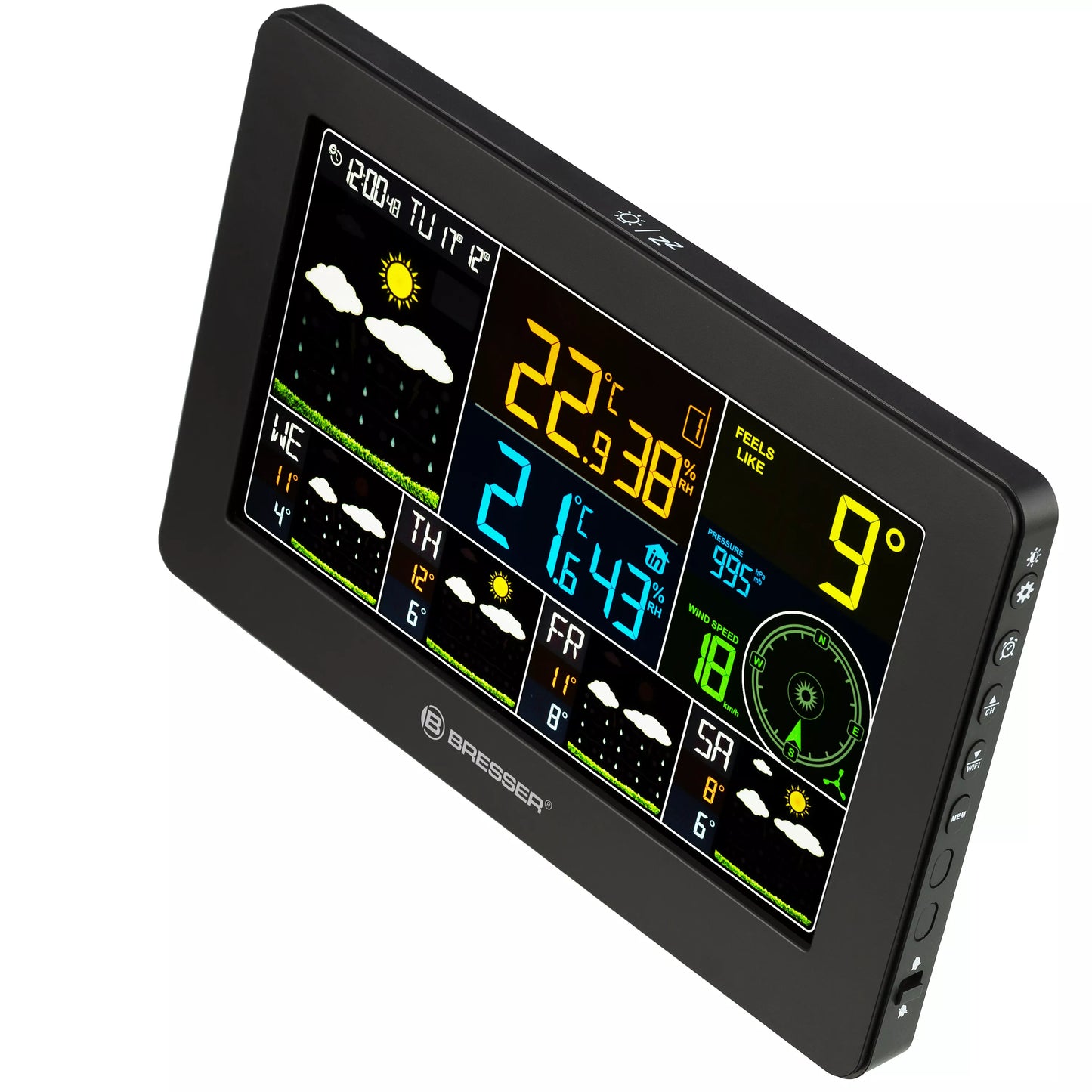 Wireless weather station with 4-day forecasts