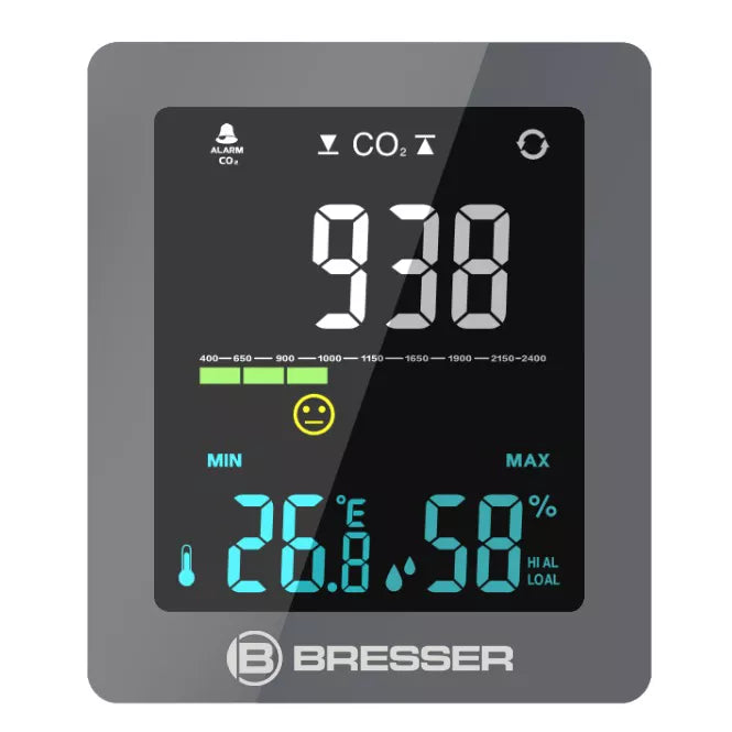 Gray CO2 Smile Air Quality Monitor