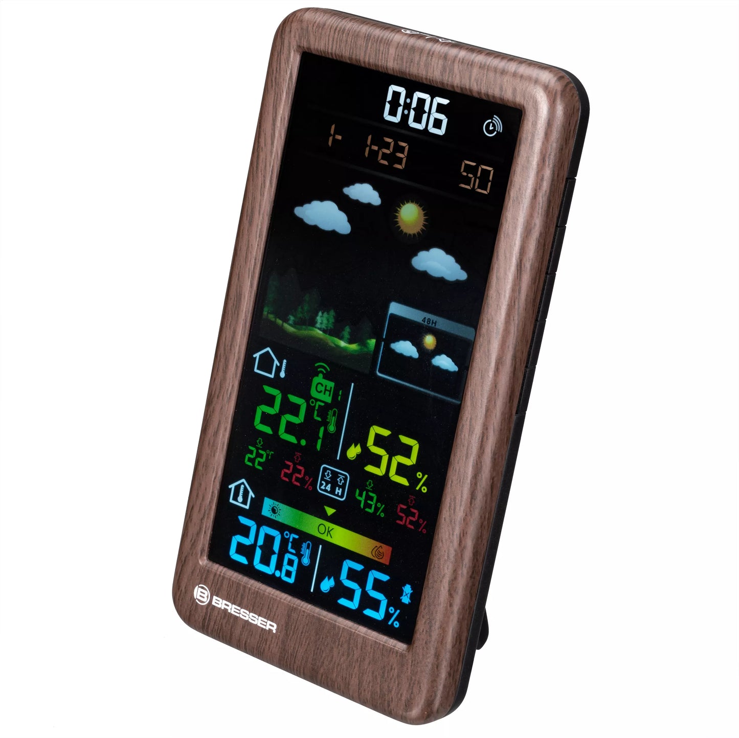 Station Météo Sans Fil BRESSER Neomeo V - Design en Bois