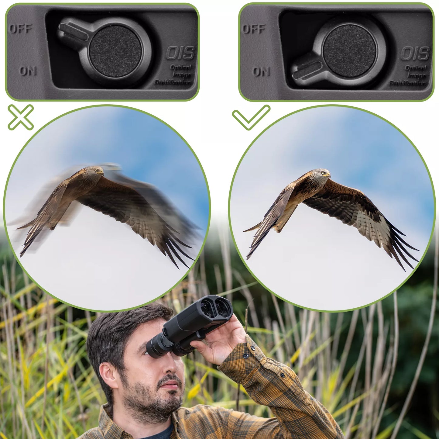 16x42 STABILIZER OIS مع مثبت صورة