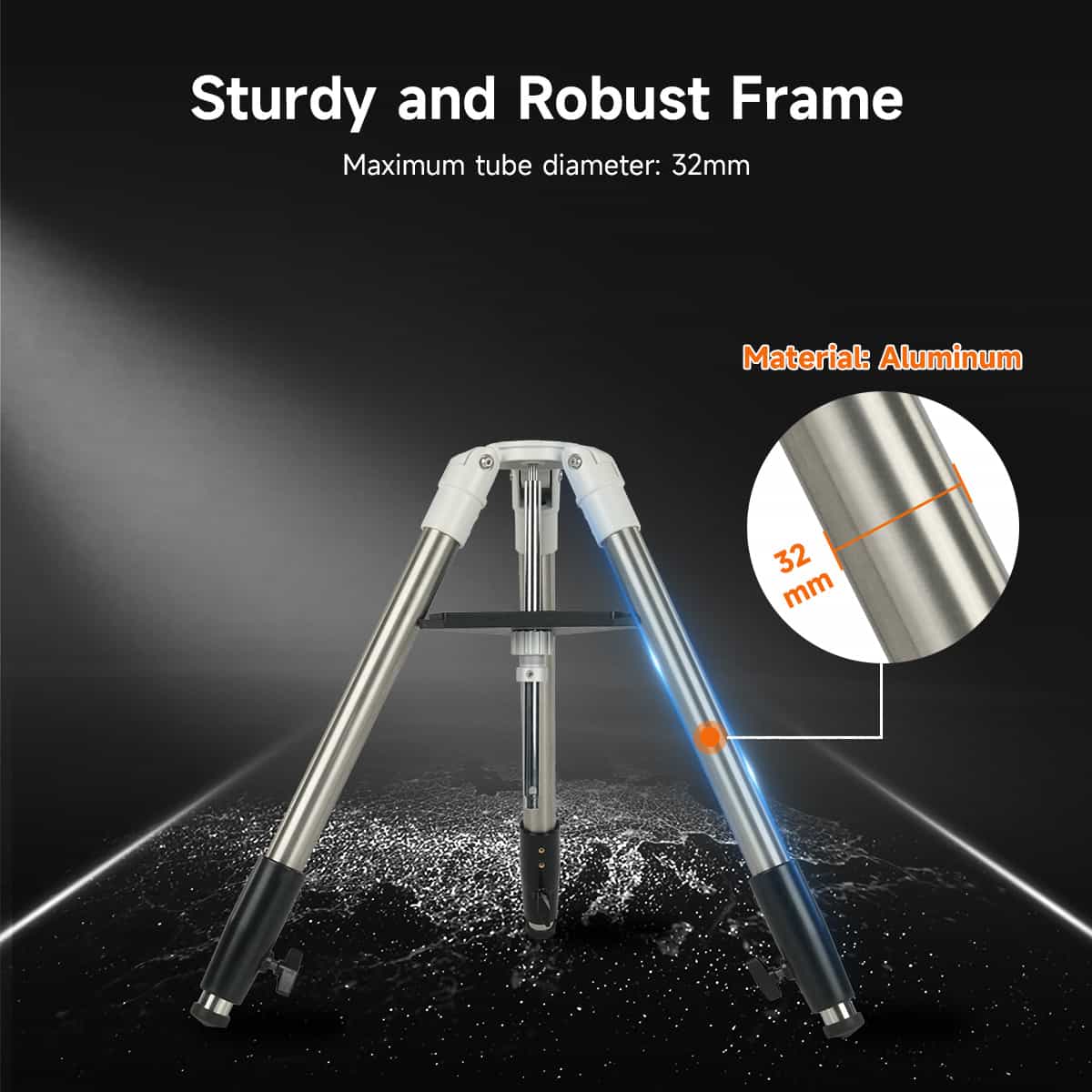 Trépied Aluminium Sturdy Extendable pour l'Astronomie - SVBONY