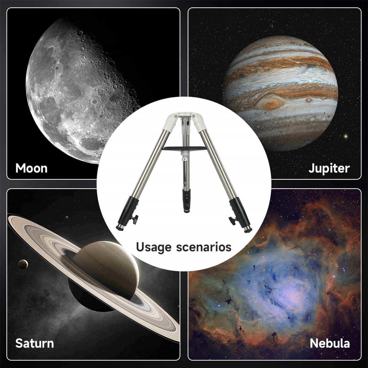 Trépied Aluminium Sturdy Extendable pour l'Astronomie - SVBONY