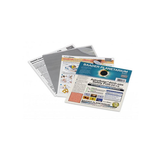 Feuille de Filtre Solaire AstroSolar OD 5.0 ECO 140x155mm pour Observation et Photo - Baader