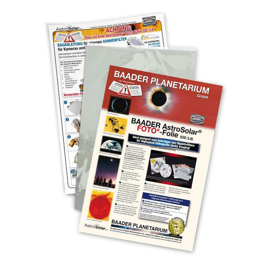 Film Filtre Solaire AstroSolar OD 3.8 pour Photo 20x29 cm - Baader Planetarium