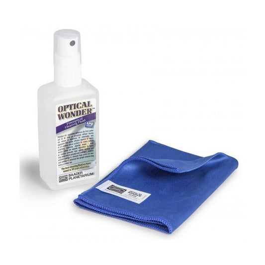 Kit de Nettoyage Optique 100 ml avec Chiffon Microfibre - Baader
