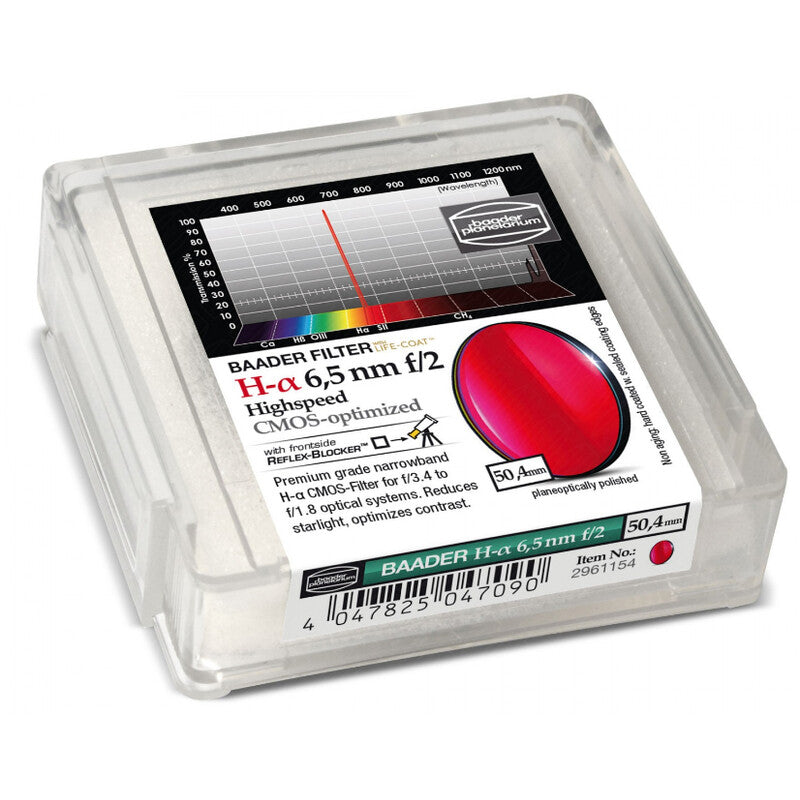 Filtre H-alpha 656,3 nm CMOS f/2 Highspeed 50,4 mm – Baader