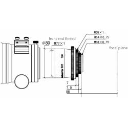 0,7x fókuszcsökkentő FF107 és FF130-hoz - ZWO
